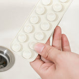 Tyidzon Silicone Sink Splash Guard 19.29X3.54X1.97 Inch Water Splash Guard for Kitchen and Bathroom Kitchen Sink Splash Guard with Suction Cup White