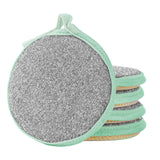 Under $1 Tyidzon Sponges Kitchen Multi-Purpose,5Pc Non-Scratch Sponges for Cleaning, Along with Heavy Duty Scrubbing Power - Reusable Double-Sided Dish Sponge for Dishes, Pots and Pans Green