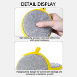 Under $1 Tyidzon Sponges Kitchen Multi-Purpose,5Pc Non-Scratch Sponges for Cleaning, Along with Heavy Duty Scrubbing Power - Reusable Double-Sided Dish Sponge for Dishes, Pots and Pans Yellow
