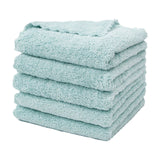 5 Pack Fiber Cleaning Cloth for Kitchen, Countertops, Dishes and Daily Home Cleaning, Green, for Everyday Home Use