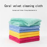 5 Pack Fiber Cleaning Cloth for Kitchen, Countertops, Dishes and Daily Home Cleaning, White, for Everyday Home Use