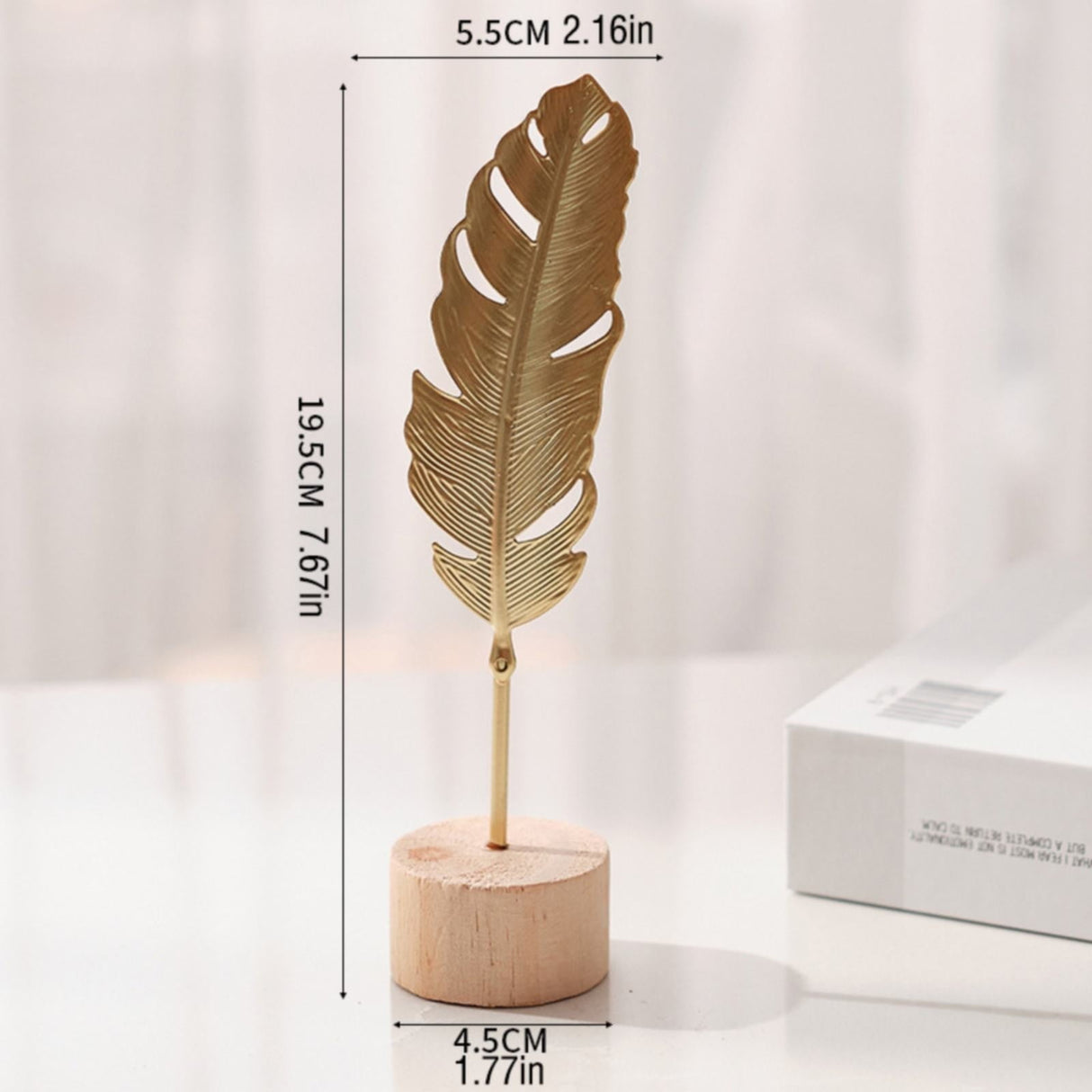 Leaf Decor Metal Golden Leaf Ornaments and Base Modern Simple Gold Leaf Table Sculpture for Living Room Bedroom Bookshelf Desktop Decoratio, Valentines Day Decorations: Desktop Ornament Gold3