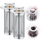 JWDX Drain Rack Clearance, Stainless Steel Floor Drain Filter 2025 New Bathtub Sink Strainer Up Sink Filter Rustproof Sink Strainer Bathroom Sink Strainer for Kitchen Bathtub D