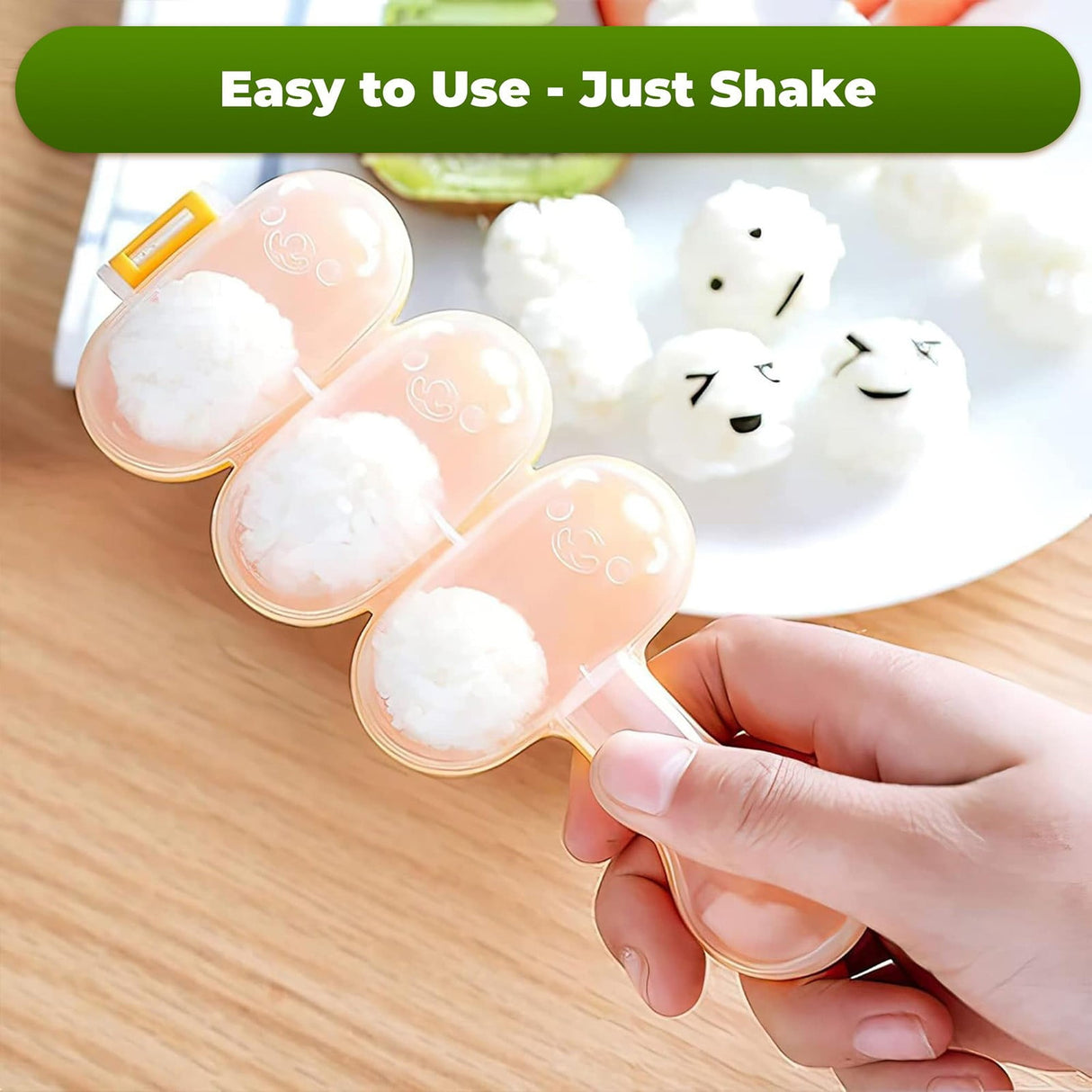JWDX Cake Mould Clearance, Rice Maker with Rice Kitchen Cooking Tools for Home Kitchen Rice Rice Shaper Rice Shaker Maker Yellow
