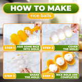 JWDX Cake Mould Clearance, Rice Maker with Rice Kitchen Cooking Tools for Home Kitchen Rice Rice Shaper Rice Shaker Maker Yellow