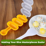 JWDX Cake Mould Clearance, Rice Maker with Rice Kitchen Cooking Tools for Home Kitchen Rice Rice Shaper Rice Shaker Maker Yellow
