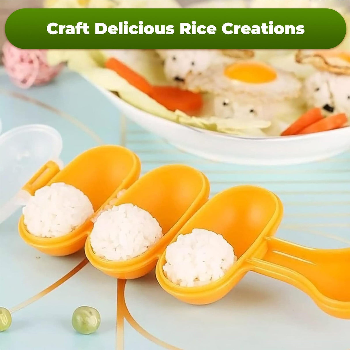 JWDX Cake Mould Clearance, Rice Maker with Rice Kitchen Cooking Tools for Home Kitchen Rice Rice Shaper Rice Shaker Maker Yellow