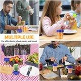 JWDX Food Storage Clearance, 4 Ounce Dressing Container Leak Proof Seasoning Container with Lid Reusable Screw Lid Plastic Container As shown