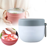 JWDX Storage Containers Clearance, Vacuum Insulated Food Jar with Spoon Plastic Insulated Food Container Insulated Food Soup Cup Leakproof School Picnic Outdoor Hot and Cold Food (600Ml) WHA