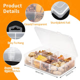 JWDX Food Storage Clearance, Snack Box Containers for Little Boys and Girls Snack Box Containers with 10 Adjustable Compartments Snack Box for Travel Meals Portable Easy to Use and Clean As shown