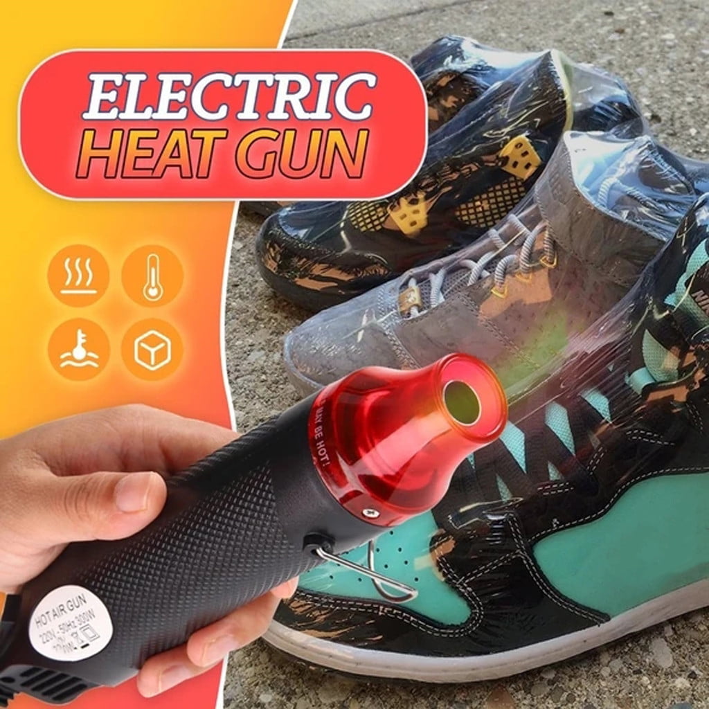 Multifunctional Hot Air Gun 220V Hot Air Gun Black - Flat Plug 1 × Heat Gun Paint Heat Shrink Wrap Tool Tool Crafts Diy Drying Embossing Tools & Home Improvement JWDX One Size Black