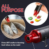 Multifunctional Hot Air Gun 220V Hot Air Gun Black - Flat Plug 1 × Heat Gun Paint Heat Shrink Wrap Tool Tool Crafts Diy Drying Embossing Tools & Home Improvement JWDX One Size Black