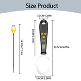 LGCASL White Weighable Spoon 2 in 1 Electronic Kitchen Scale Lcd Digital Measuring Flour Digital Spoon Scale Kitchen Tool Forfood 20.5*5.8*1 I