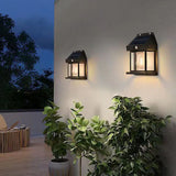 LGCASL Outdoor Courtyard Wall Lamp Wall Lights Outdoor Dusk to Dawn Motion Lights Outdoor 3 Lighting Wall Mount Light Sconces for Outside Patio Fence Yard Garage Black