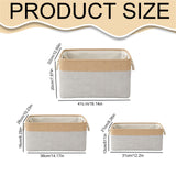 LGCASL Fabric Storage Box, Fabric Storage Box, Storage Basket with Handles and for Clothes Shelves Closet Wardrobe Home Wear and Reinforced, Light Gray S(12.2×5.1×8.2Inch) L16.4×7.8×12.5inch) Light Blue