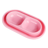 Cat Bowls for Food and Water Easy to Clean Ants Away Outside Pet Double Bowl Large Blue Pink