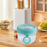 JWDX Kitchen, Kitchen Tools Clearance, Overnight Oats Jars Cereal Milk Container Leak Proof Oatmeal Jars Yogurt Containers with Lids Oatmeal to Go Container Pink Mint Green