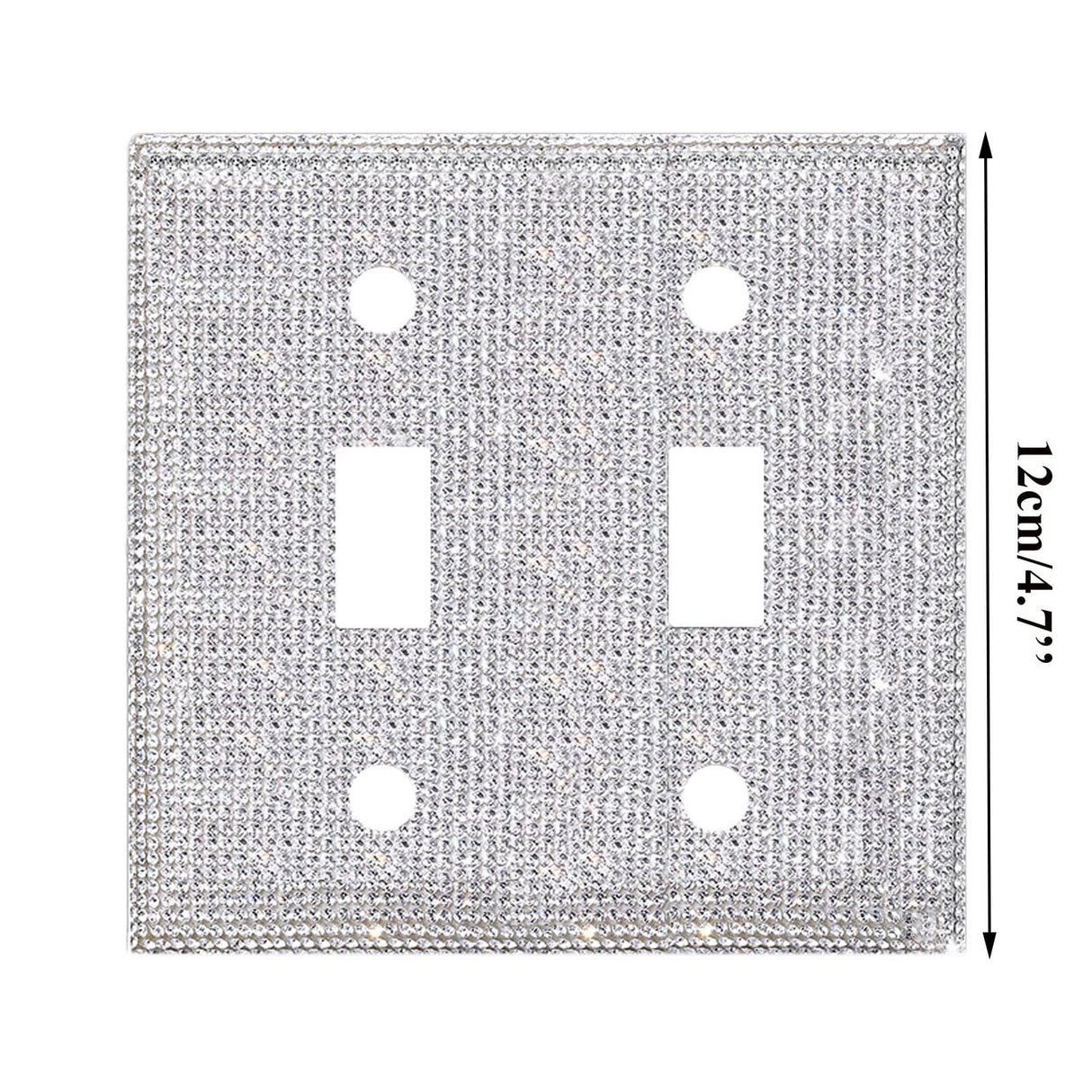 Clearance! JWDX Crystal Adornment, Crystal Decoration Promotion, Shiny Rhinestones Wall Plate Light Cover Wall Plate Cover Light Cover Decorative Bling Light Cover for Home Ornaments A B