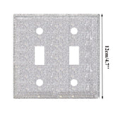 Clearance! JWDX Crystal Adornment, Crystal Decoration Promotion, Shiny Rhinestones Wall Plate Light Cover Wall Plate Cover Light Cover Decorative Bling Light Cover for Home Ornaments A B