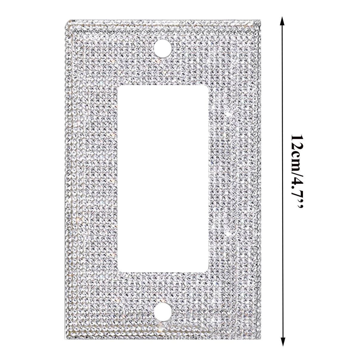 Clearance! JWDX Crystal Adornment, Crystal Decoration Promotion, 1Set Silver Shiny Rhinestones Wall Plate Light Cover Wall Plate Cover Light Cover Decorative Bling Light Cover for Home Ornaments A