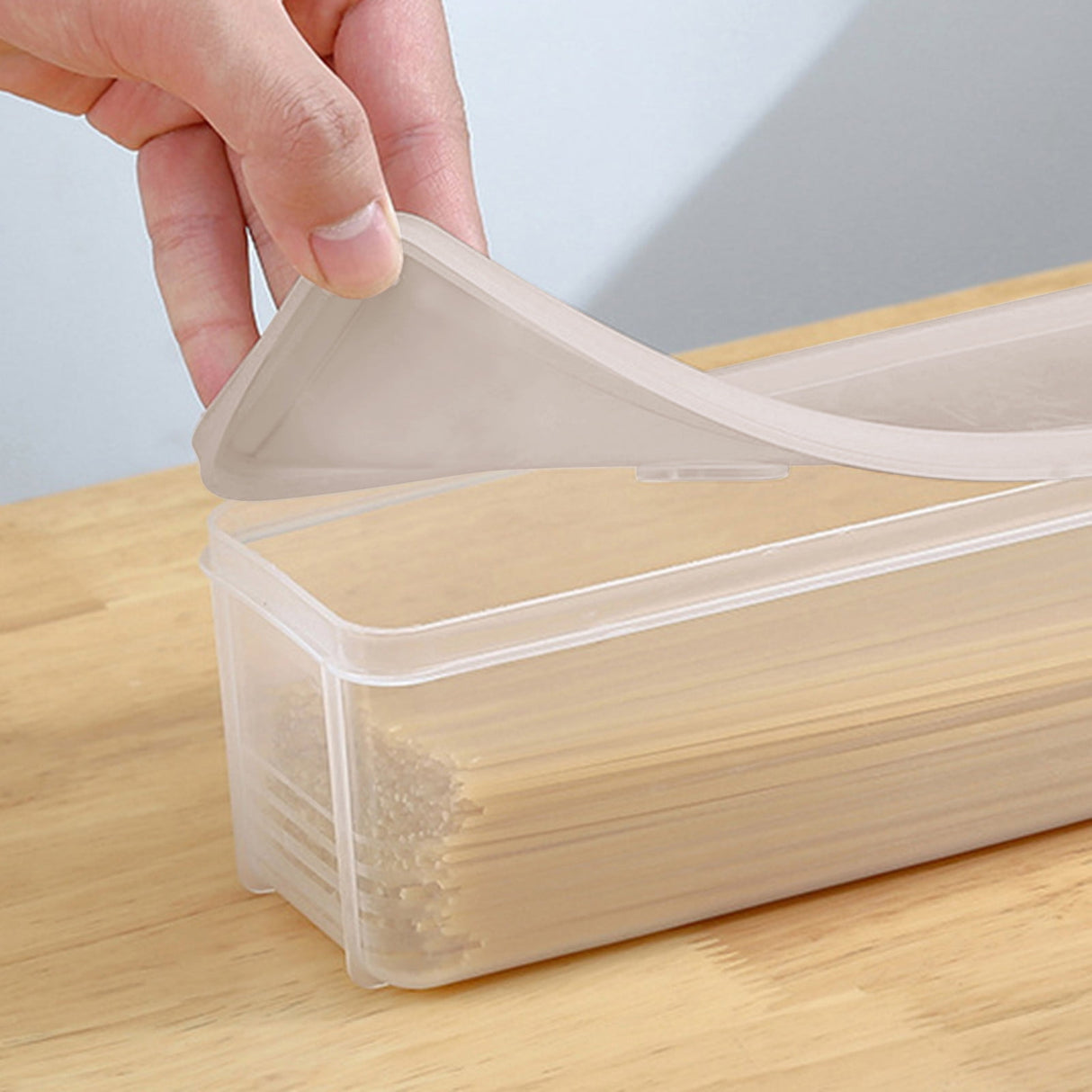 Clearance Sale! Ttybhh Food Storage, Pasta Container Noodle Storage Box Plastic Noodle Box Sealed Refrigerator Vermicelli Grain Storage Box with Lid Khaki
