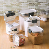 Clearance! JWDX Storage, Food Storage Promotion, Orliya Baking Storage Set Orliya Baking Containers Storage Set with Labels Flour Sugar Storage Containers Set Airtight A C