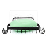JWDX Drain Rack Clearance! Triangle Dish Drying Rack for Sink Corner Roll Up Dish Drying Rack Folding Stainless Steel Multipurpose Over the Sink Corner Dish Drainer Mat for Kitchen Black