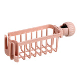 JWDX Drain Rack Clearance! Sink Sponge Rack Stand Kitchen Faucet Storage Rack Sponge and Towel Rack Drain Basket Home Kitchen Cleaning Tools, Include 1X Drain Storage Basket Pink