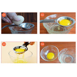 JWDX Bakeware Clearance! Kitchen Silver Egg Yolk Steel Tool Separator White Stainless Gadget Cooking Kitchen，Dining & Bar, Kitchen Fork Promotion Include 1X Egg White Separator Silver