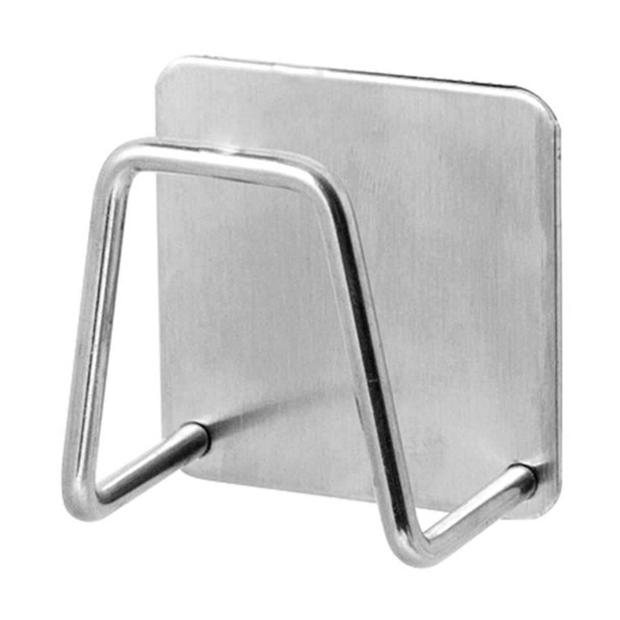 JWDX Rack Clearance! Kitchen Stainless Steel Adhesive Sponge Holder Dishcloth Brush Storage Holder Sink Caddy Proof Black, Wire Shelving Promotion Include 1×Hook AS shown