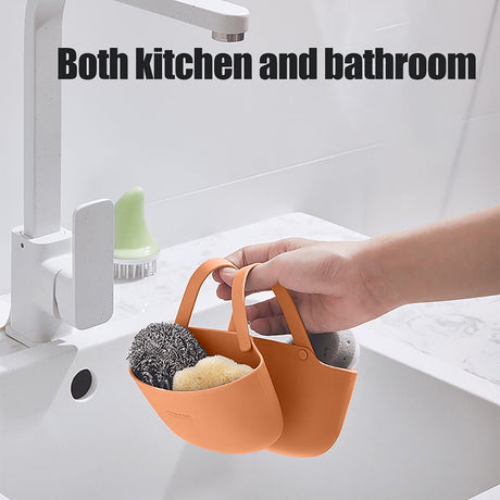 JWDX Drain Rack Clearance! Double Layer Kitchen Sink Storage Hanging Bag Home Multis Function Faucet Debris Storage, Kitchen Drain Rack Promotion Include 1Pc Drain Basket C