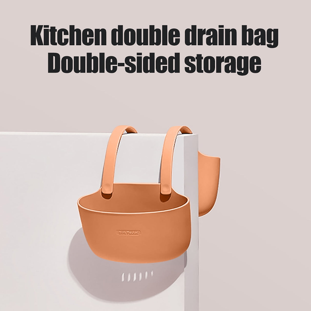 JWDX Drain Rack Clearance! Double Layer Kitchen Sink Storage Hanging Bag Home Multis Function Faucet Debris Storage, Kitchen Drain Rack Promotion Include 1Pc Drain Basket C