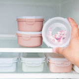 JWDX Storage Containers Clearance! Simple Refrigerator Preservation Box Small Lunch Box Kitchen Lunch Box Plastic Storage Box Sealed Box for Lunch Kitchen Arrangement, Include 1* Bento Box C