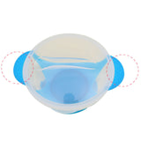 JWDX Tableware Clearance! Baby Children Training Feeding Dinner Bowl Spoon Tableware Set with Suction Cup, Stainless Steel Bowl Promotion Include 1Pc Bowl, 1Pc Soup Spoon Green