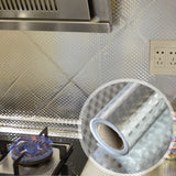 JWDX Kitchen Cleaning Supplies Clearance! Kitchen Backsplash Wallpaper Peel and Stick Aluminum Foil Contact Paper Self, Kitchen Cleaning Appliances Promotion Include 1 Roll of Tin Foil Silver