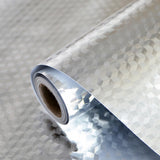 JWDX Kitchen Cleaning Supplies Clearance! Kitchen Backsplash Wallpaper Peel and Stick Aluminum Foil Contact Paper Self, Kitchen Cleaning Appliances Promotion Include 1 Roll of Tin Foil Silver