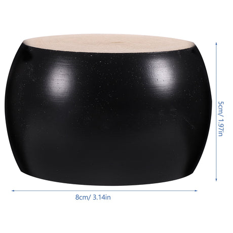 Furniture Feet Wood Round Bun Shape for Wooden Furniture Legs 6Pcs