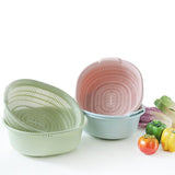 SWETRACE Kitchen Strainer Pink 1Pack 12.6x11.6x4.9in Food-Grade Plastic