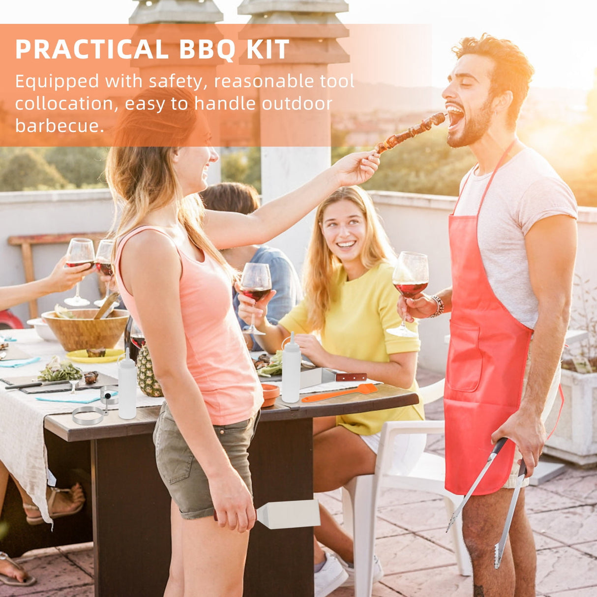 SWETRACE Grill Accessory Bbq Grill Utensils Set Stainless Steel 1 Set 12Pcs