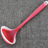 SWETRACE Silicone Soup Ladle Non Stick Kitchen Spoon For And Serving Red