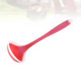 SWETRACE Silicone Soup Ladle Non Stick Kitchen Spoon For And Serving Red