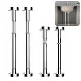 2Pcs Kitchen Sink Brackets Stainless Steel Adjustable Kitchen Sink Bracket Bottom installation Support Legs Kitchen Fixtures (50-80cm Silvery) 35-50cm Silvery