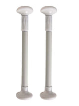 2Pcs Kitchen Sink Brackets Stainless Steel Adjustable Kitchen Sink Bracket Bottom installation Support Legs Kitchen Fixtures (50-80cm Silvery) 35-50cm White