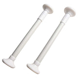 2Pcs Kitchen Sink Brackets Stainless Steel Adjustable Kitchen Sink Bracket Bottom installation Support Legs Kitchen Fixtures (50-80cm Silvery) 35-50cm White