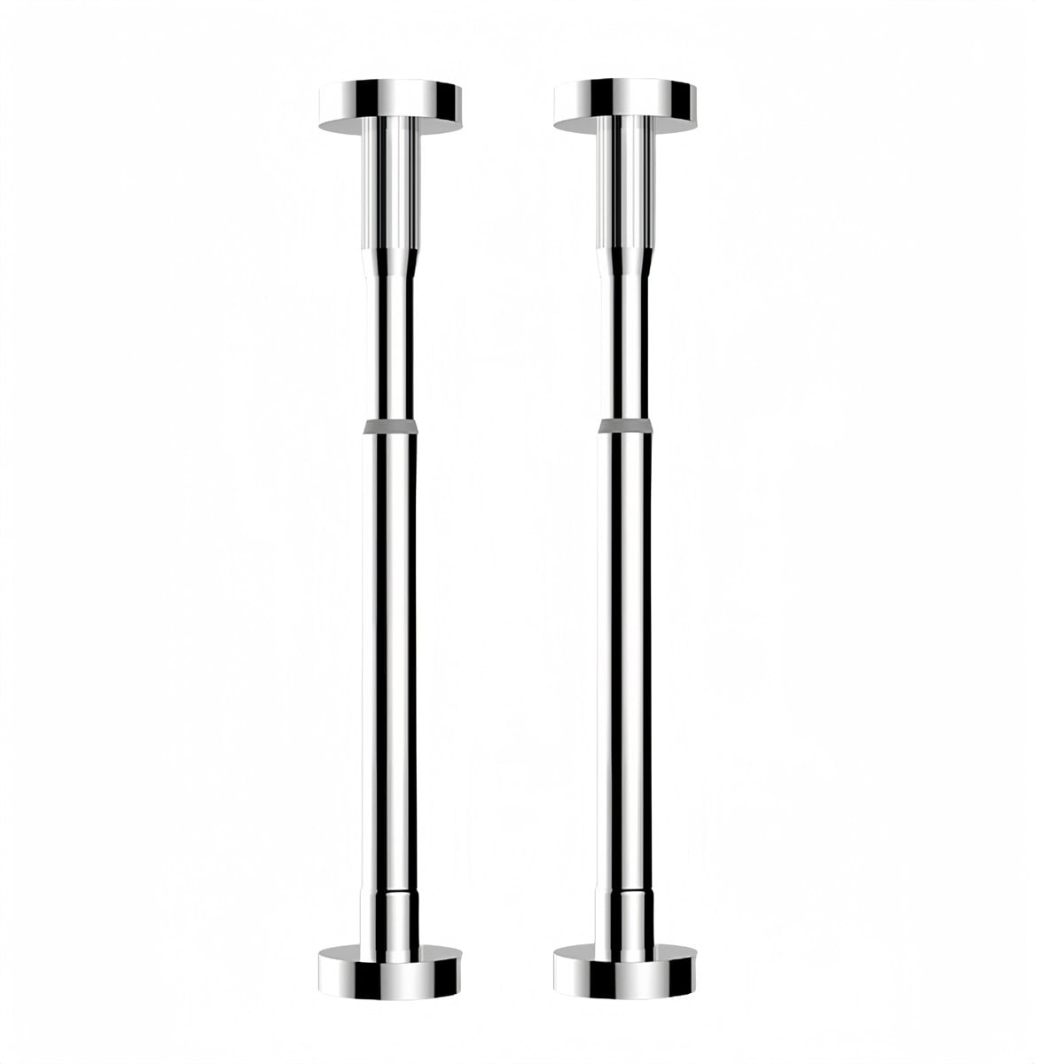 2Pcs Kitchen Sink Brackets Stainless Steel Adjustable Kitchen Sink Bracket Bottom installation Support Legs Kitchen Fixtures (50-80cm Silvery) 50-80cm Silvery