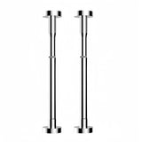 2Pcs Kitchen Sink Brackets Stainless Steel Adjustable Kitchen Sink Bracket Bottom installation Support Legs Kitchen Fixtures (50-80cm Silvery) 50-80cm Silvery