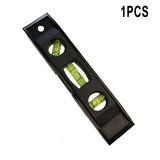 1 Pc Horizontal Ruler 3 Bubble Spirit. Level Magnetic Abs Shell Mini Pocket Portable Level Measure Tools Machinery Leveller Smile Home