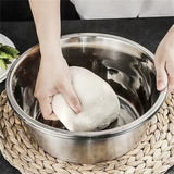 4 Pcs Kitchen Mixing Bowls with Grater Lid Stainless Steel Construction