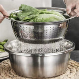4 Pcs Kitchen Mixing Bowls with Grater Lid Stainless Steel Construction