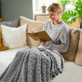 Warm Blankets for Winter, Winter Blankets Queen Size,King Blankets for The Bed, Winter Blankets Queen Size,Super Soft Throw Blankets, Silky Flannel Fleece Bed Blanket Blue